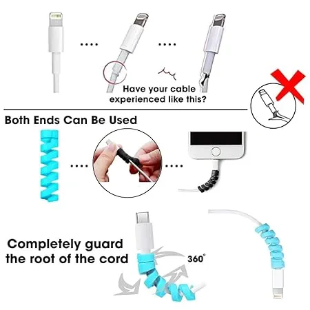 Sounce 25 Pcs Spiral Cable Protectors  view 4