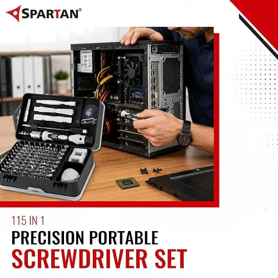 Spartan 115 In 1 Multifunctional Precision Portable Screwdriver Set