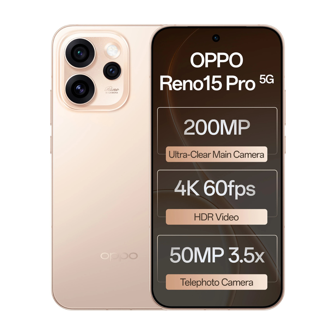 OPPO Reno15 Pro 5G (Sunset Gold, 512 GB) (12 GB RAM)