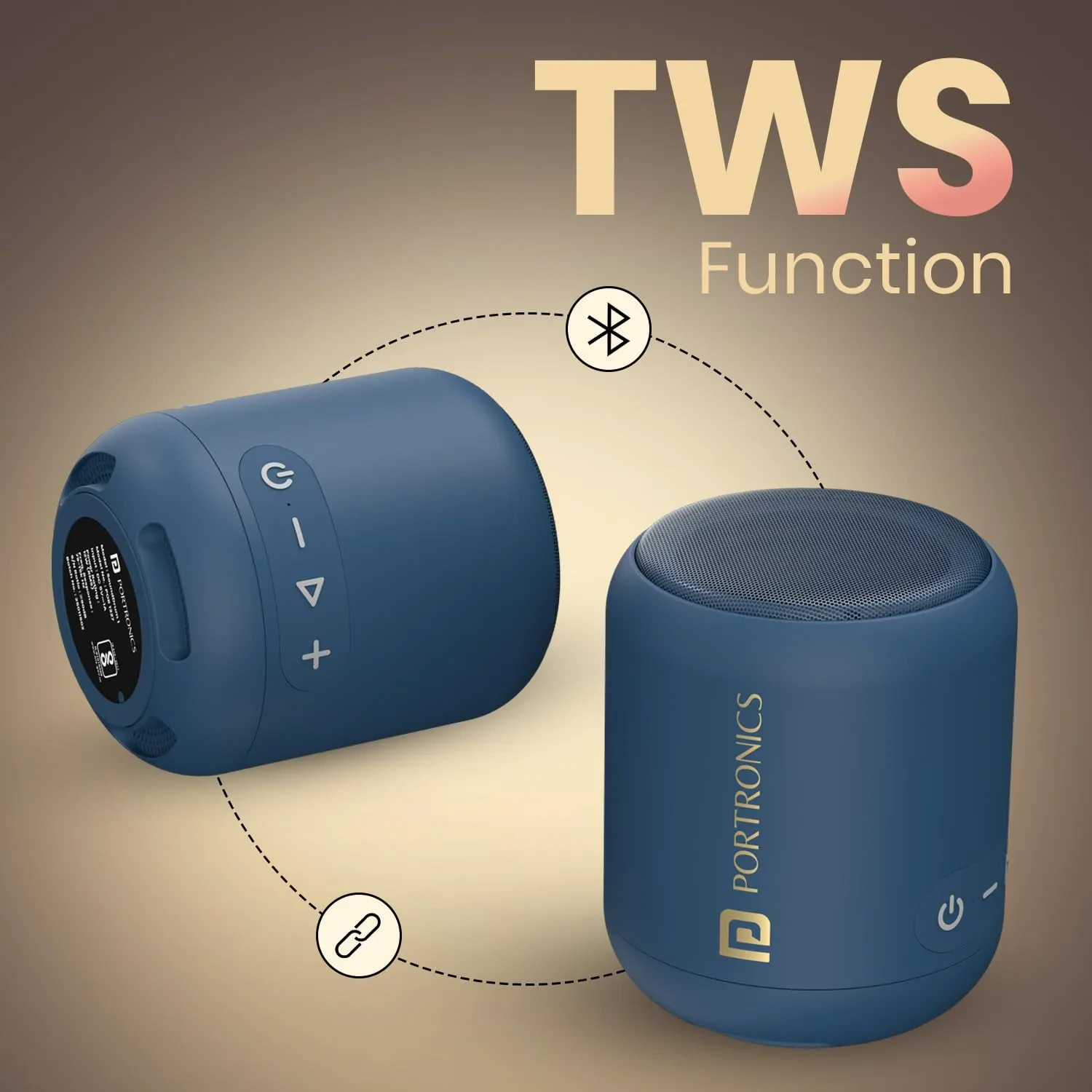 Portronics SoundDrum 1 12W TWS Portable Bluetooth Speaker with Powerful Bass view 4