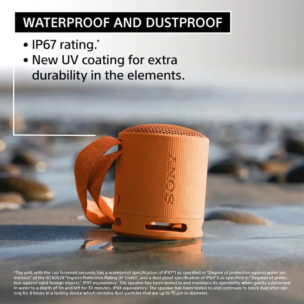 Sony SRS-XB100 Wireless Bluetooth Portable Lightweight Super-Compact Travel Speaker view 3
