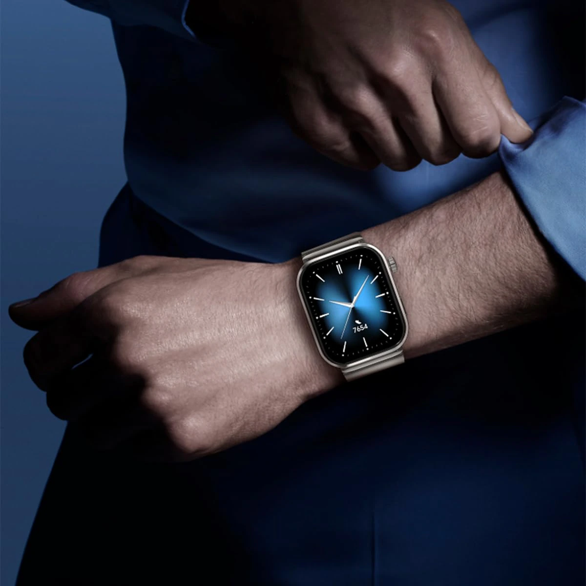 Noise Pro 6 Max Smart Watch:Intelligent AI, Endless AI Watch Faces, AI Companion, 1.96” AMOLED, Stainless Steel Build, Built-in GPS, 5 ATM, EN2 Processor, for iOS & Android(Pure Titanium) view 3