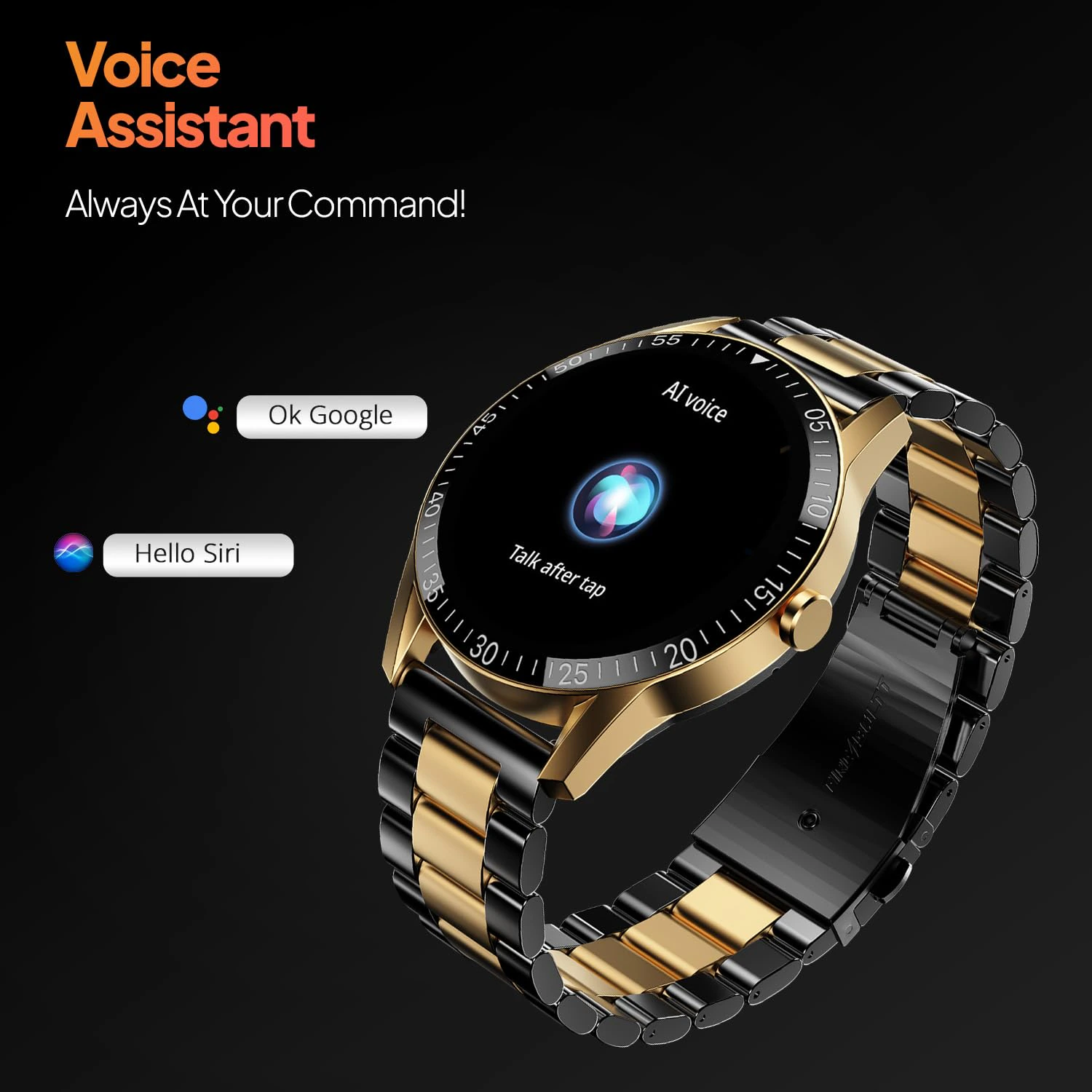 Fire-Boltt Talk Round Bluetooth Calling Smart Watch, 1.39”TFT Display, AI Outfit Watch Face, 2 Looks in 1 Watch, Extra Straps at ₹99, 120+ Sports Modes, Smartwatch for Men & Women (Black) view 4