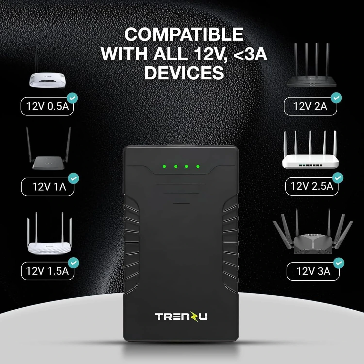 12V Router UPS for Jio Fiber, Airtel WiFi, CCTV, Broadband | WiFi UPS Power Backup Upto 8hrs |
