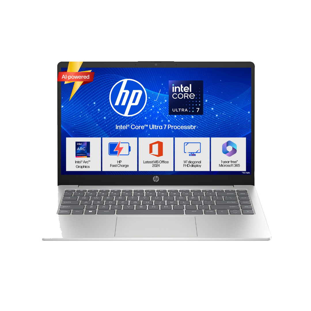 HP 14 AI PC Intel Core Ultra 7 155H - (16 GB/1 TB SSD/Windows 11 Home) 