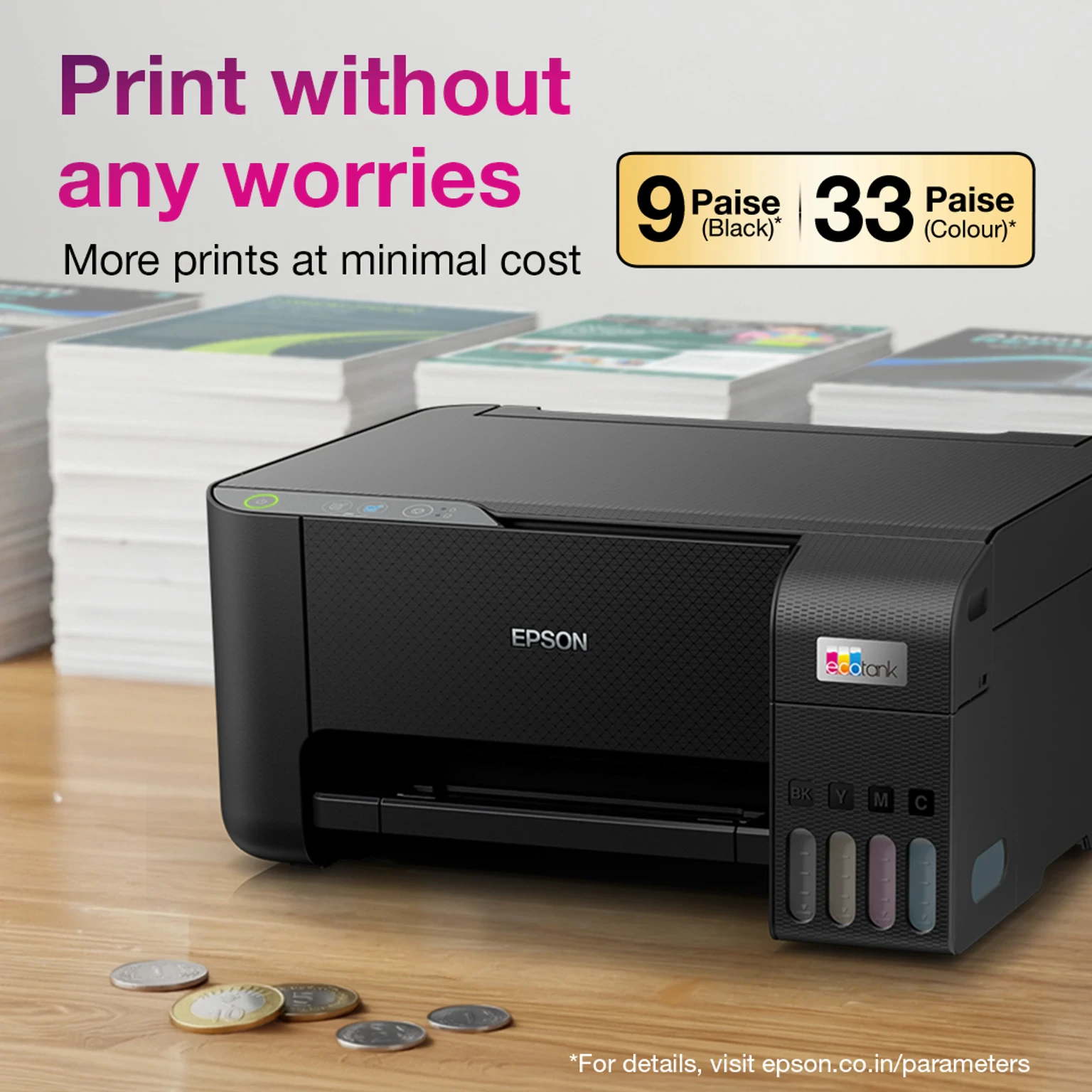 Epson EcoTank L3210 A4 All-in-One Ink Tank Printer view 4