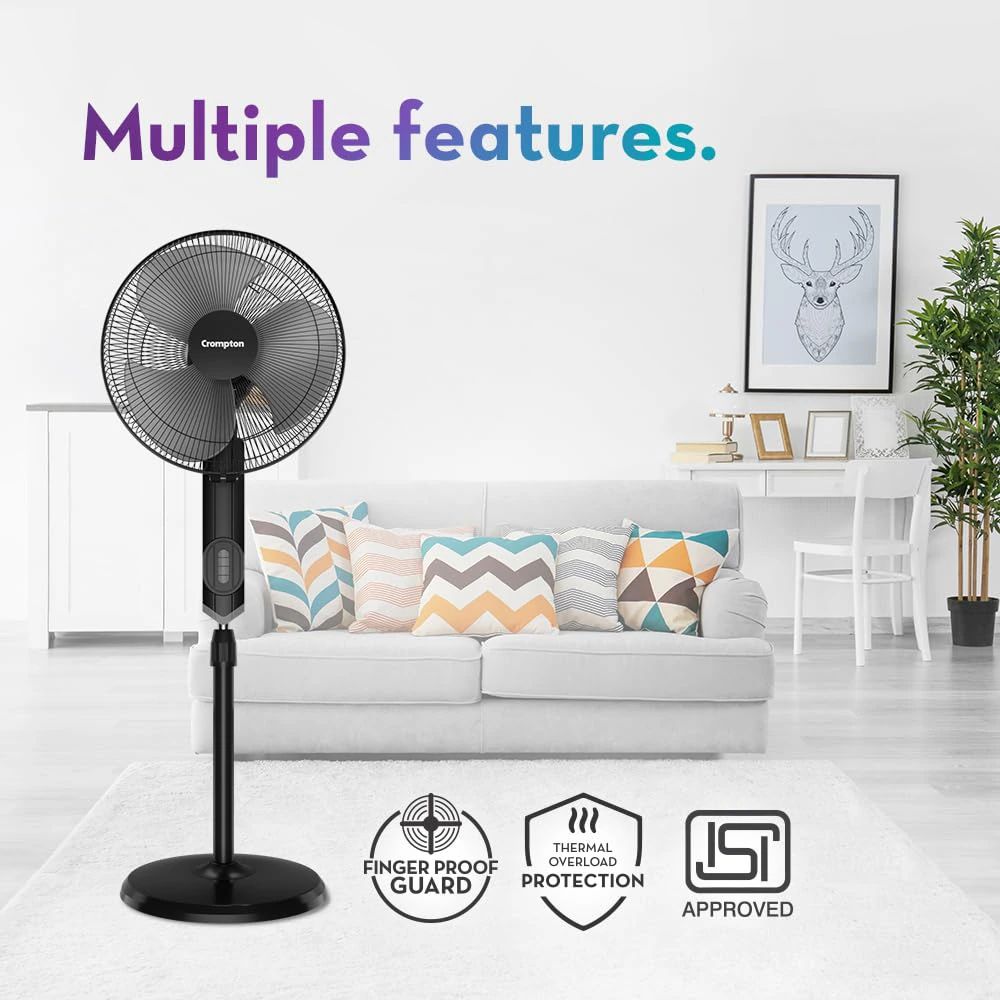 Crompton HISPEED Torpedo EX 400 mm Pedestal Fan | view 4