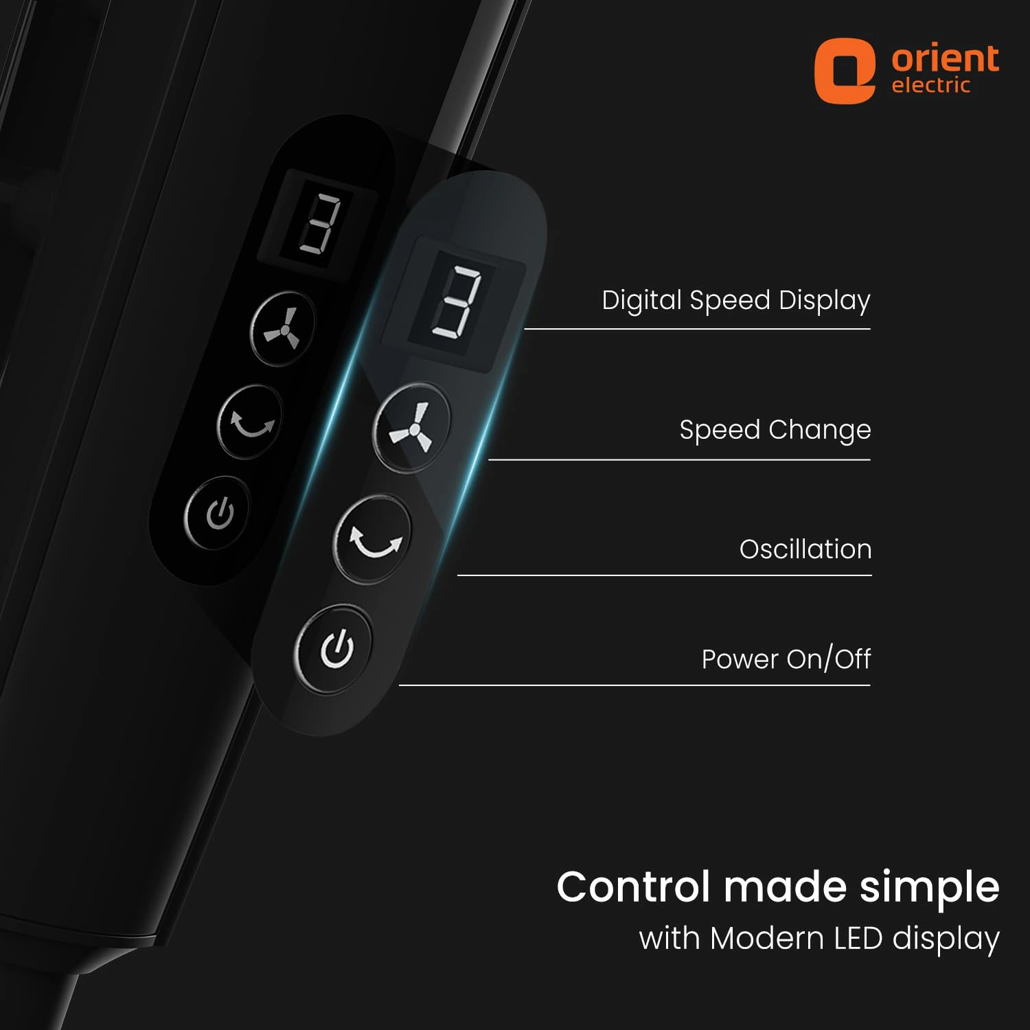 Orient Electric Harrier BLDC Stand Fan with Remote | view 5