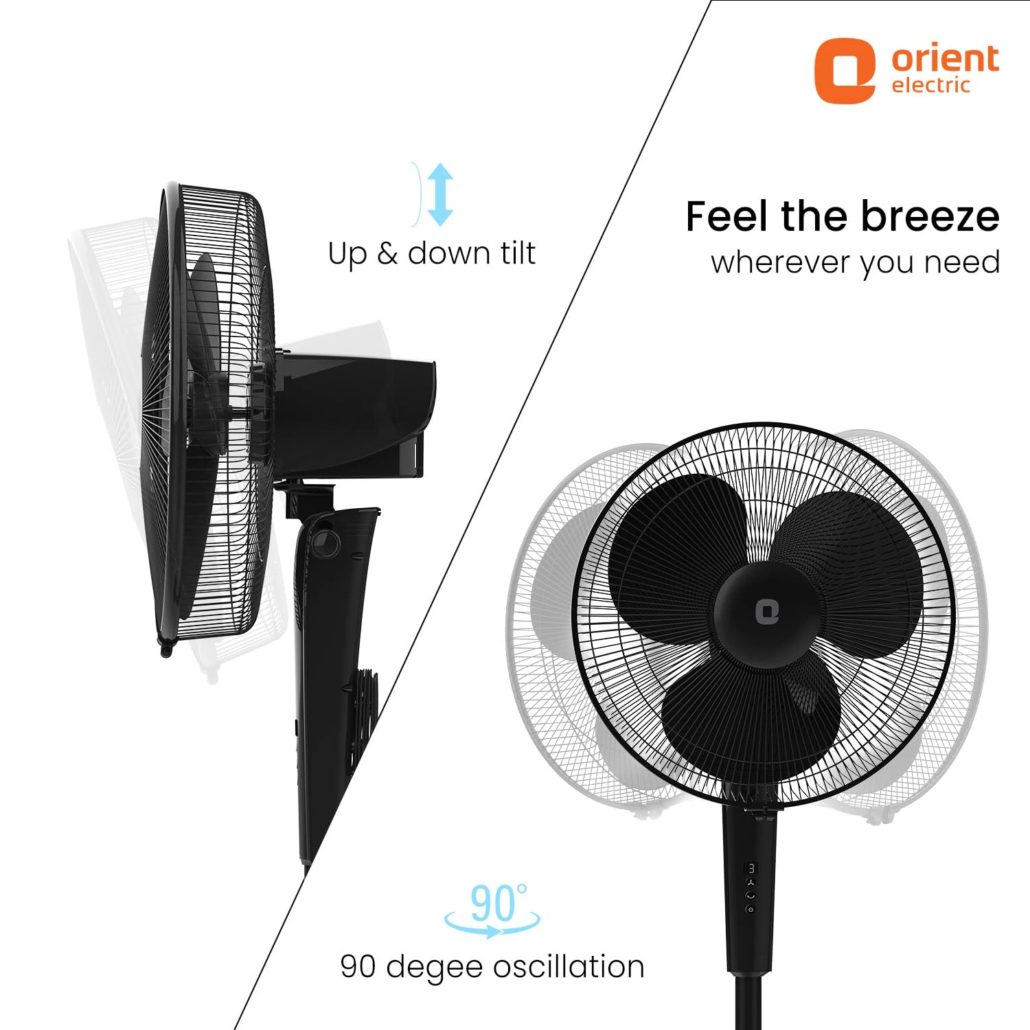 Orient Electric Harrier BLDC Stand Fan with Remote | view 8