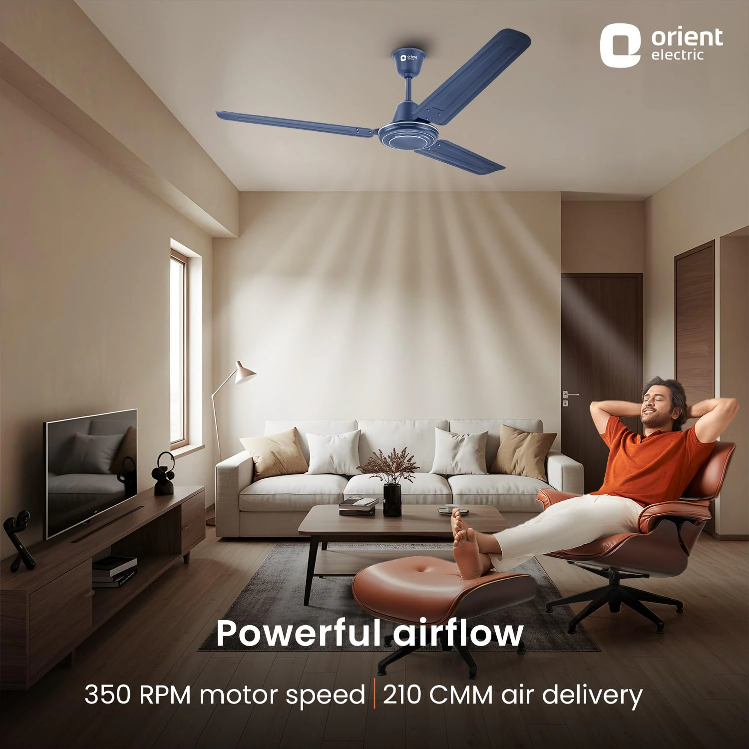 Orient Electric Apex-FX 1200mm Ceiling Fan for Home| view 6