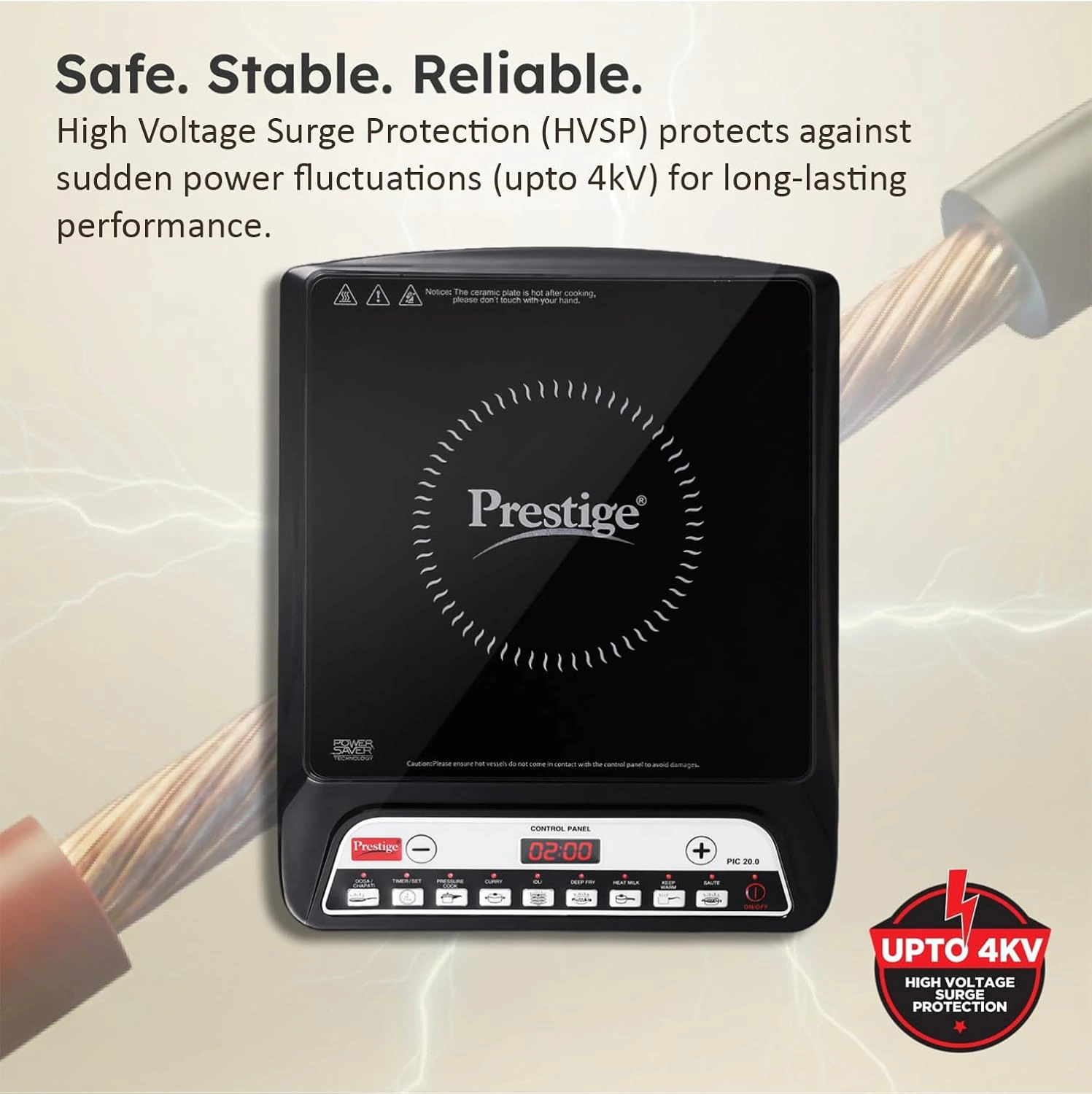 Prestige PIC 20 1600 Watts Induction Cooktop | view 6