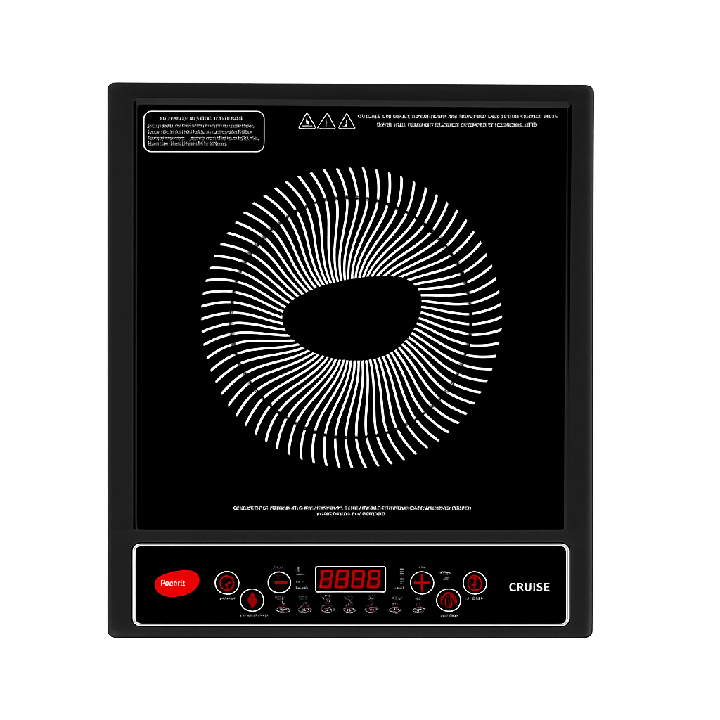 Pigeon by Stovekraft Cruise 1800 watt Induction Cooktop With Crystal Glass
