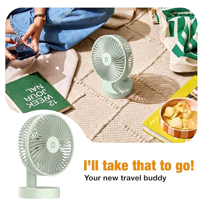 Orient Electric Elfie Rechargeable Personal Fan | 90° Adjustable Airflow | view 3