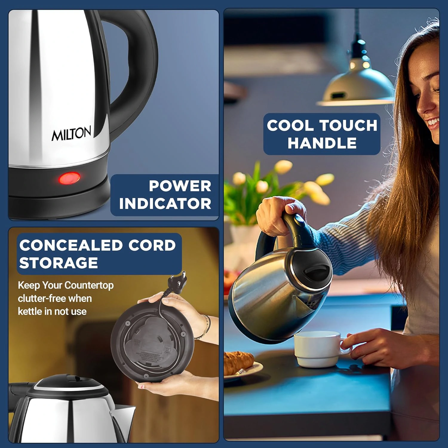 Milton Appliances Go Electric Kettle 1.5 Litre I  view 8