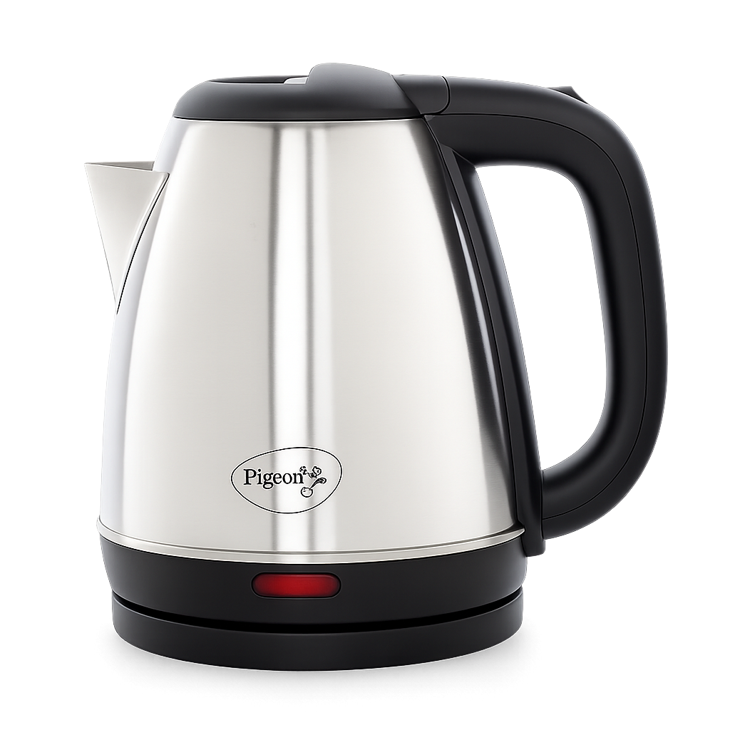 Pigeon Amaze Plus Electric Kettle 1.5 L, 1300 Watt, Stainless Steel Body with Auto Shut-off