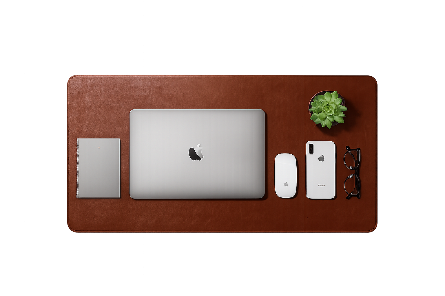 DailyObjects Large Premium Vegan Leather Desk Mat|Anti-Skid|Anti-Slip|85*45cm|Reversible Desk spread Turf Desk/Laptop Mat for Work from Home/Office/Gaming