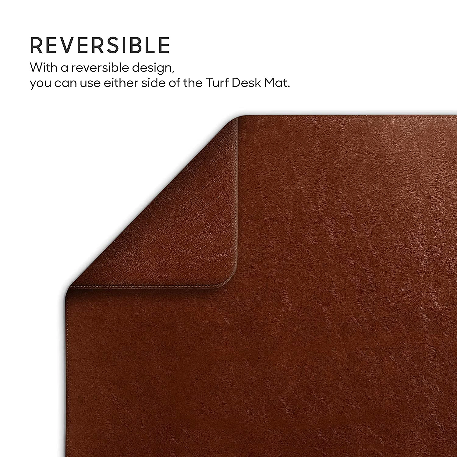 DailyObjects Large Premium Vegan Leather Desk Mat|Anti-Skid|Anti-Slip|85*45cm|Reversible Desk spread Turf Desk/Laptop Mat for Work from Home/Office/Gaming view 5