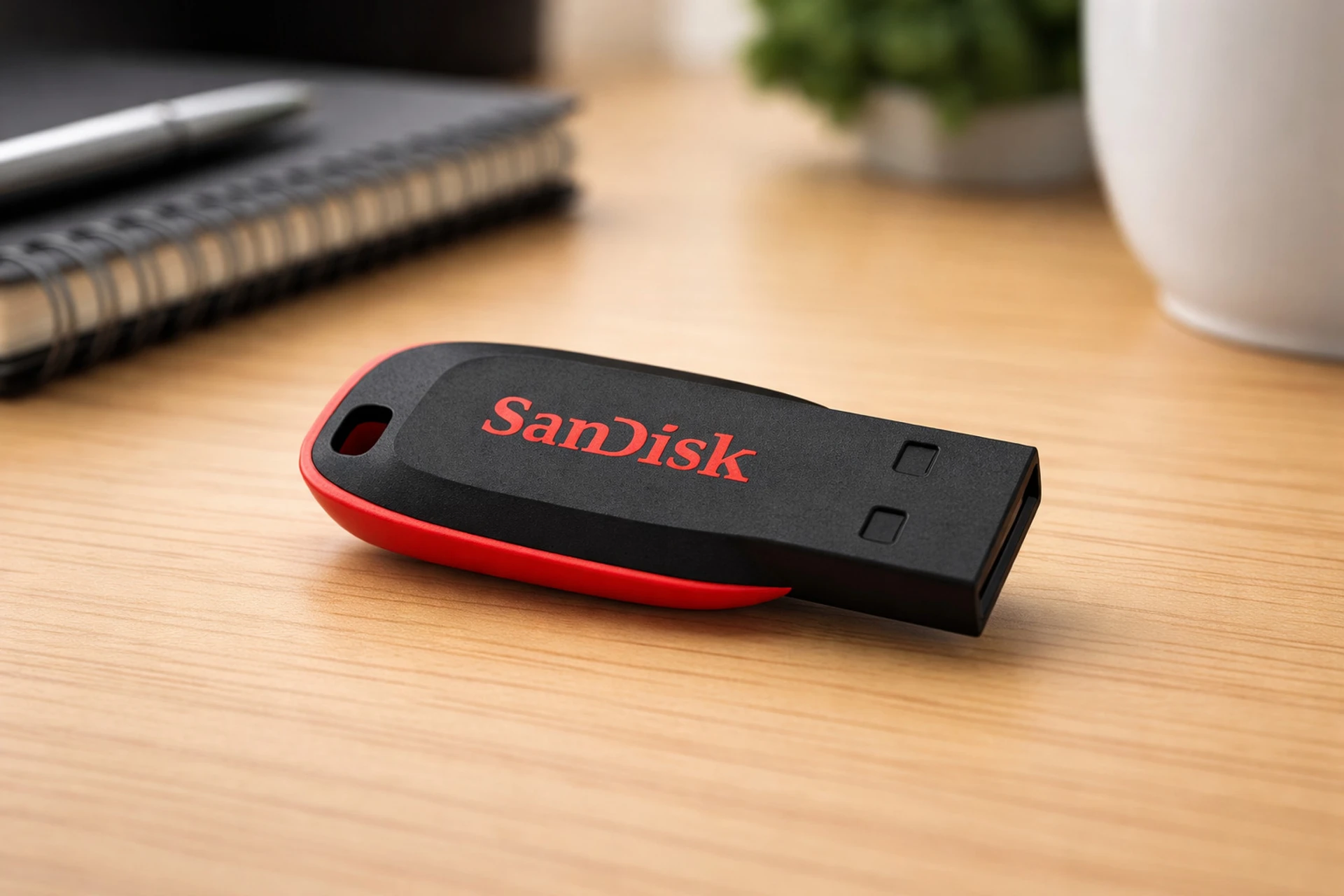 SanDisk Cruze Blade SDCZ50-032G 32 GB Pen Drive Compatible with Desktop Computer, Laptop, view 2