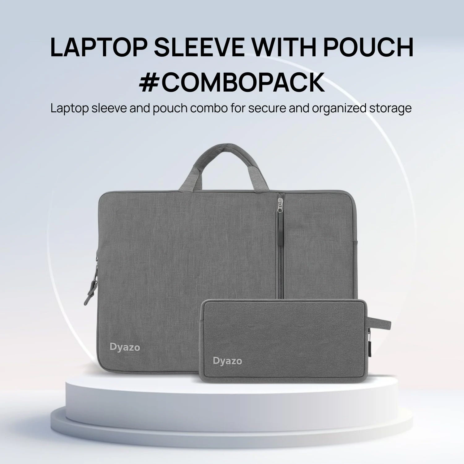 Dyazo 15.6 Inch Laptop Sleeve with Charger Pouch | view 2