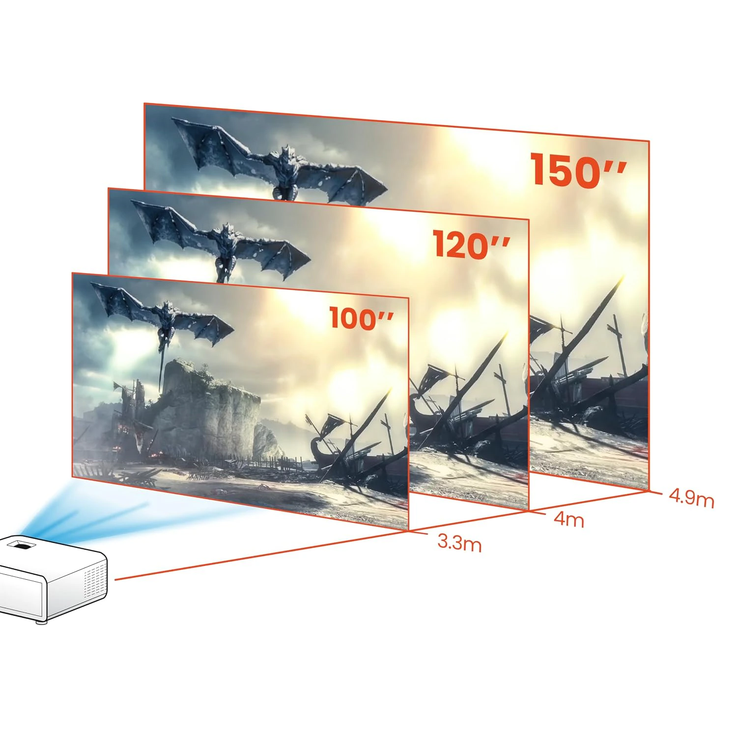  BenQ TH575 4K Compatible Full HD Home Cinema Projector 3800 ANSI lumens brigthness, view 7