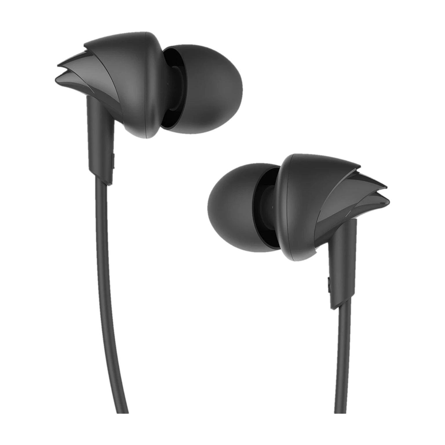 boAt Bassheads 100 Wired Earphones Wired Headset (Black, In the Ear)