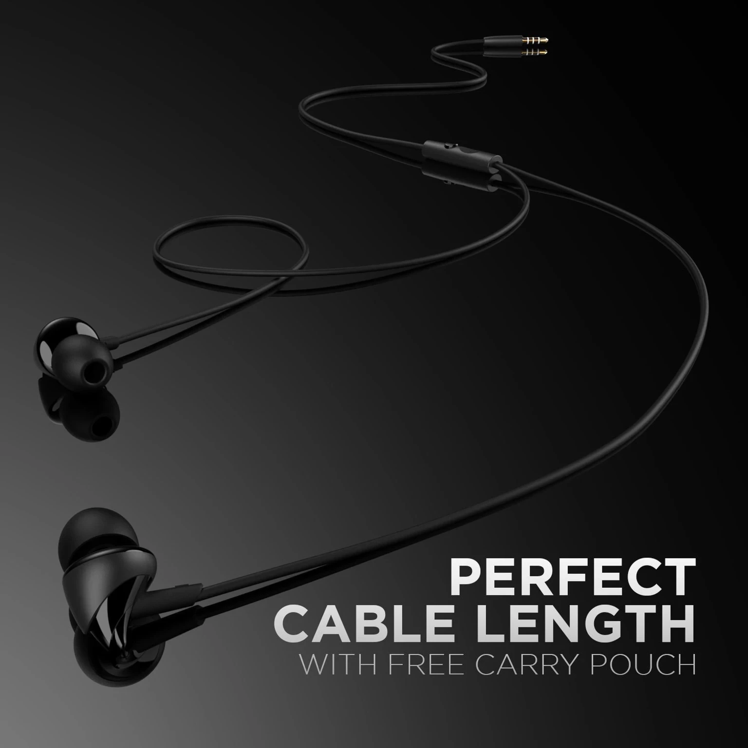 boAt Bassheads 100 Wired Earphones Wired Headset (Black, In the Ear) view 2