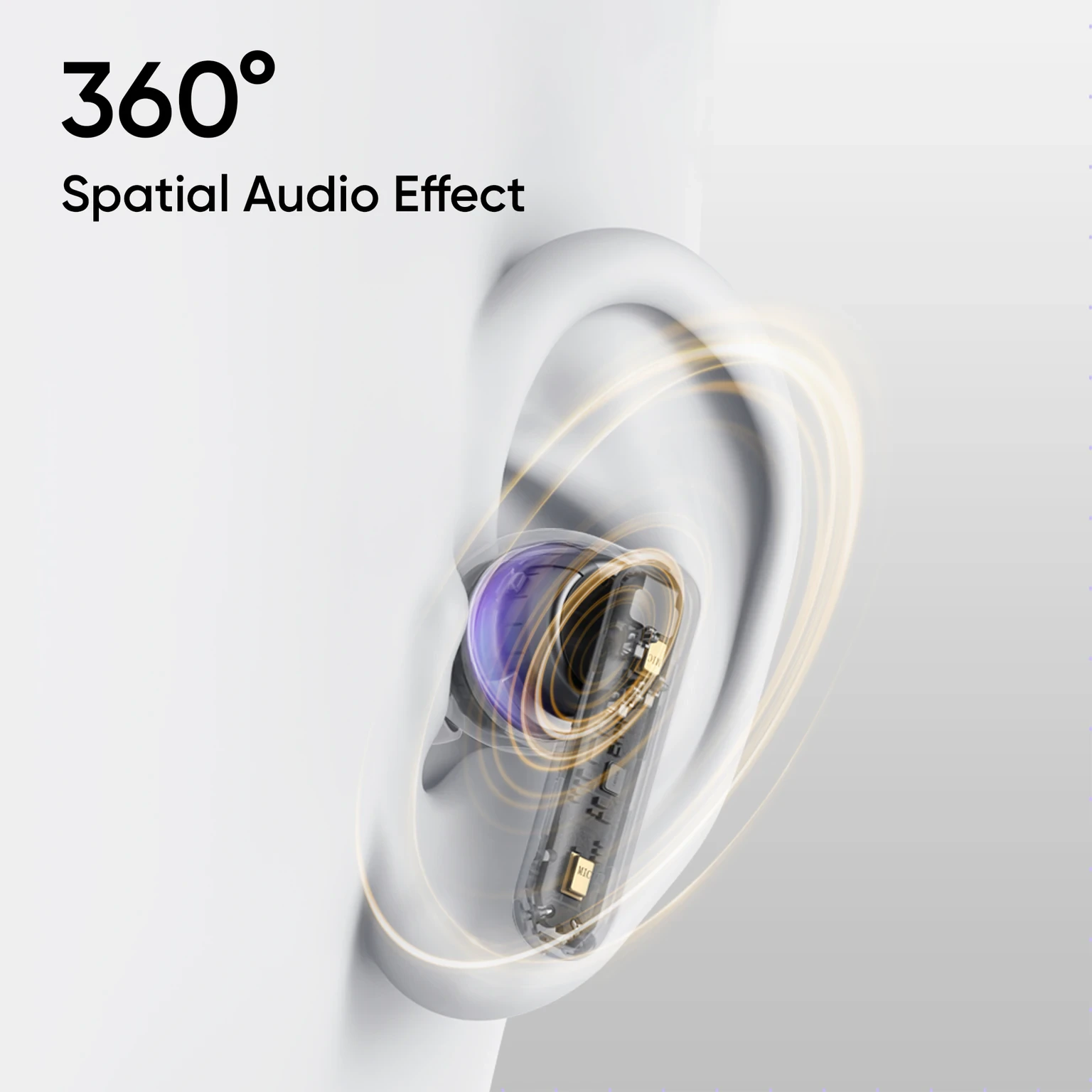 realme Buds T310 with 12.4mm Driver, 46dB ANC, Spatial Audio and upto 40 hours Playback Bluetooth Headset view 5