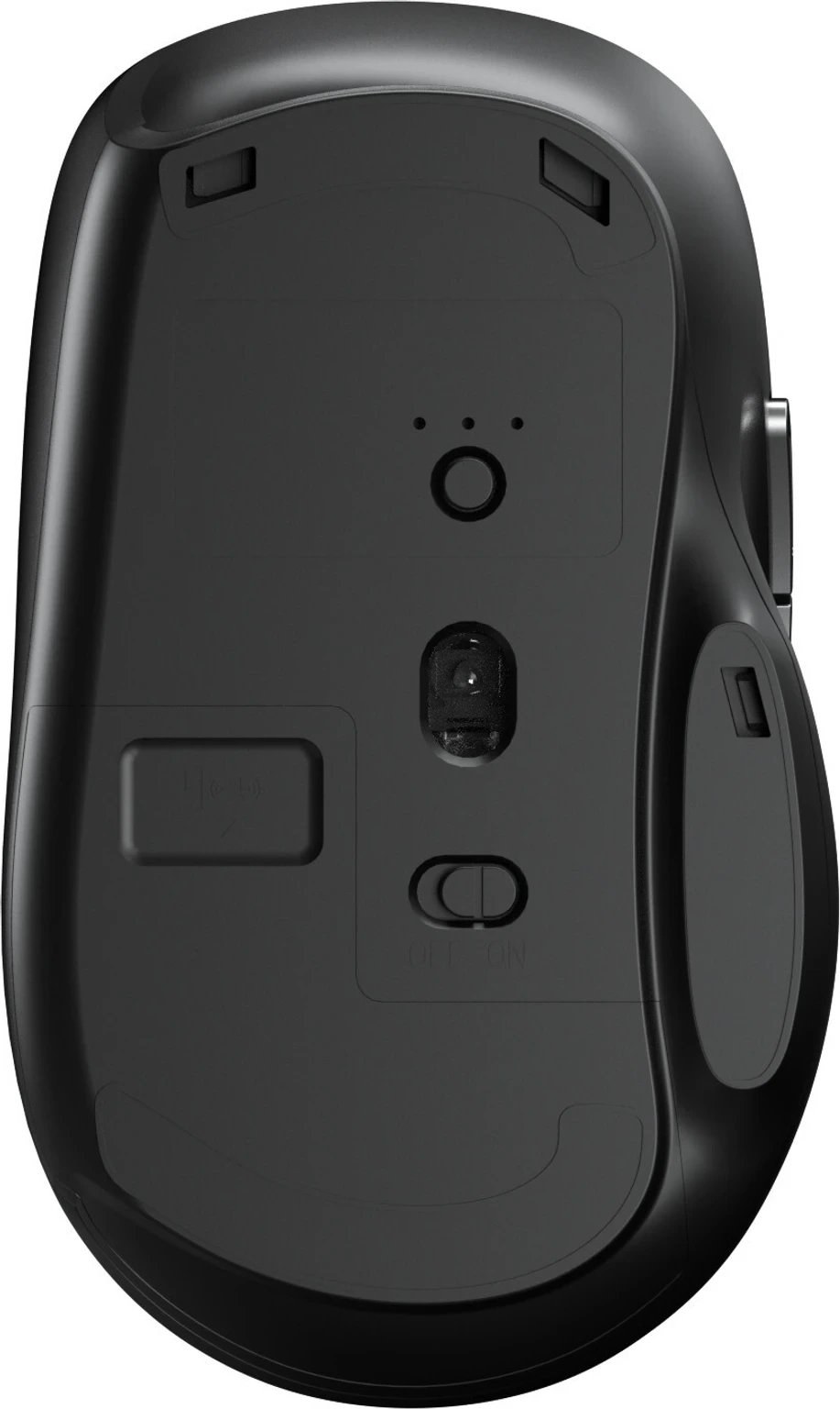 HP M290 Wireless Ambidextrous Optical Mouse Mode Switch Button view 2
