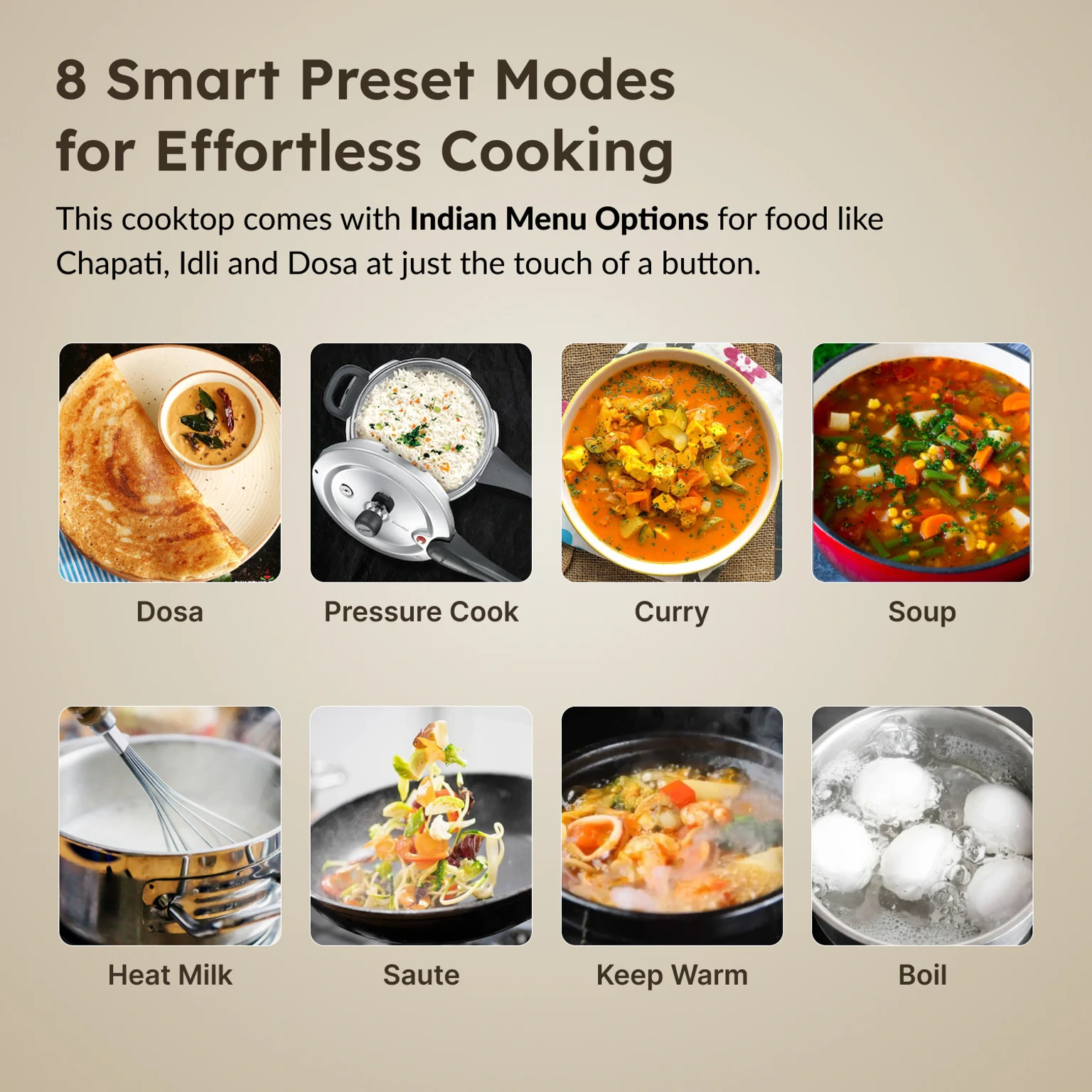 Prestige 1600 W Induction Cooktop Push Button (Black, Atlas 3.0 Plus view 3