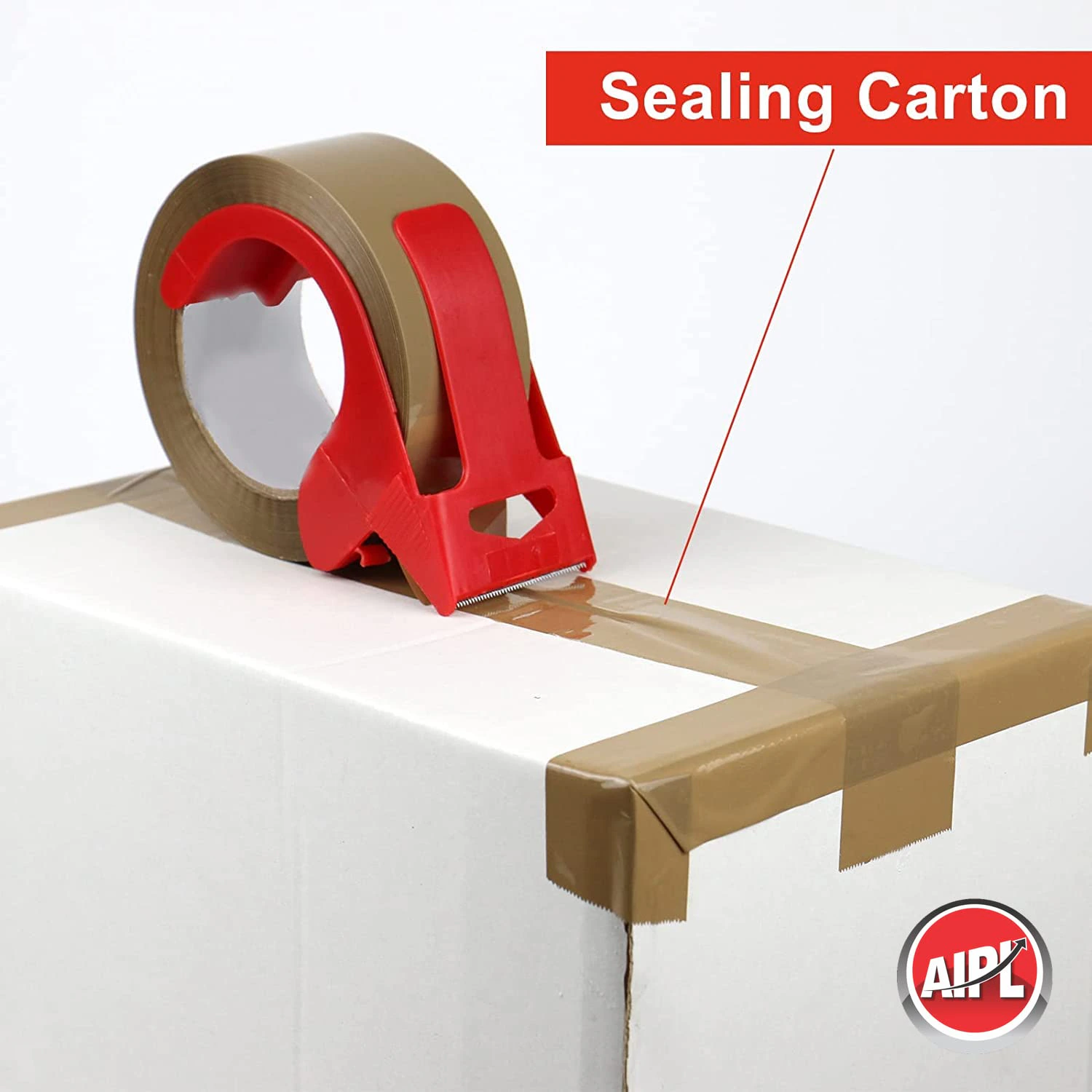 AIPL Heavy Duty Brown Packing Tape 72mm x 100m | Gold Category Packaging Tape Roll for Carton Sealing, Moving, Shipping, Office & Storage | Pack of 1 view 4