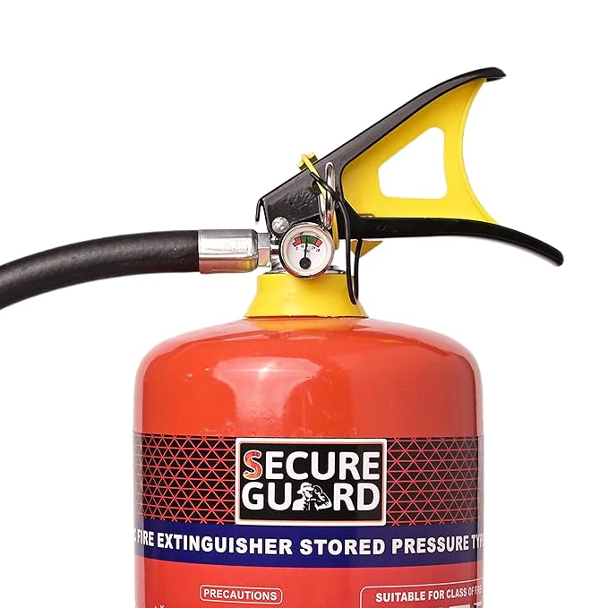 Secure Guard ABC Powder Fire Extinguisher 4kg with Wall Mount Hook  for Home, Kitchen, Office, School and Industrial Use view 2