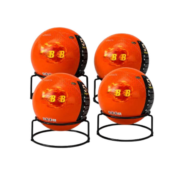 Portable ABC Dry Powder Fire Extinguisher (Pack of 4) – Compact Multi-Purpose Fire Safety for Home, Car, Office, Kitchen