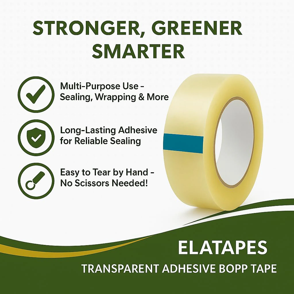  Cello Tape,  555 2-Inch Jumbo Cello Tape, | 500 M Length, Clear view 3