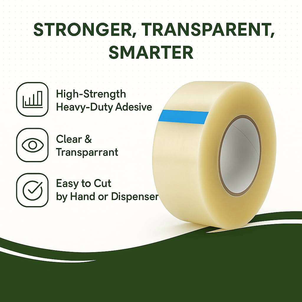  Cello Tape,  555 2-Inch Jumbo Cello Tape, | 500 M Length, Clear view 5
