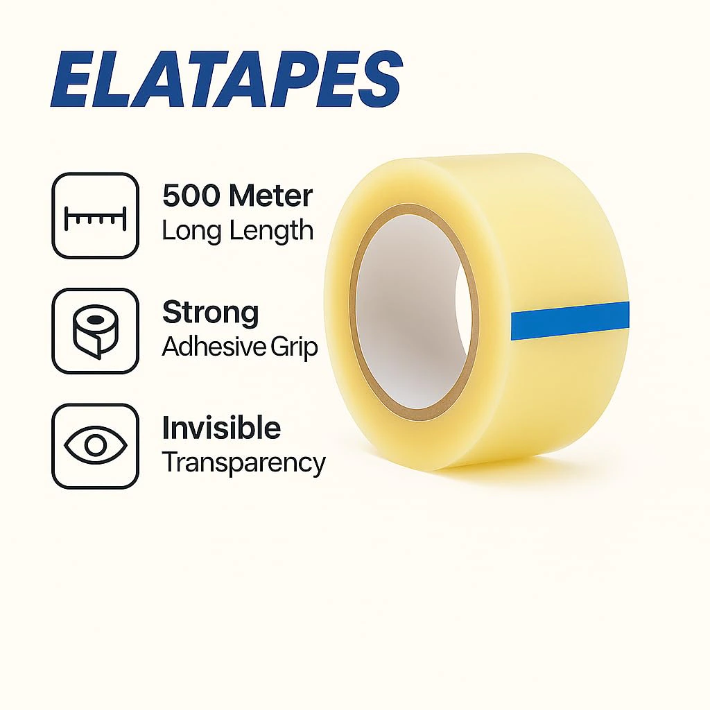  Cello Tape,  555 2-Inch Jumbo Cello Tape, | 500 M Length, Clear view 7
