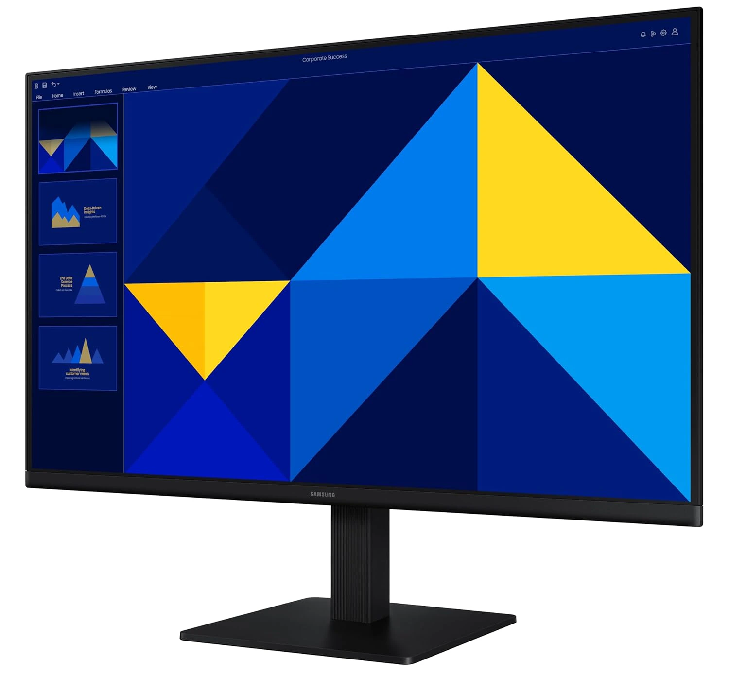 Samsung 22" (54.6 cm) S3 Flat Monitor|Super Slim Borderless Design|IPS Panel|FHD 1920 x 1080|100 Hz| view 3