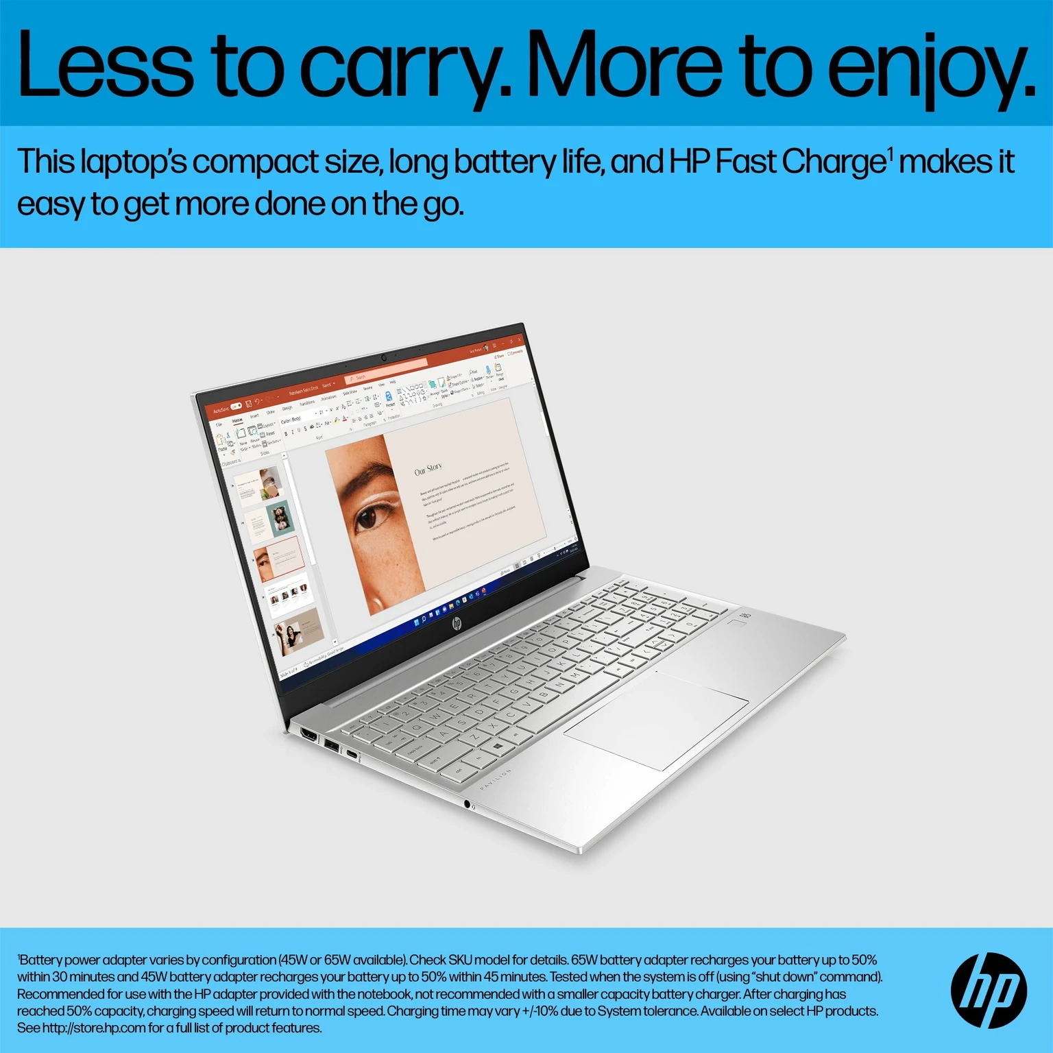 HP Pavilion Intel Core i5 12th Gen 1240P - (8 GB/512 GB SSD/Windows 11 Home) 15-EG2009TU Thin and Light Laptop view 5