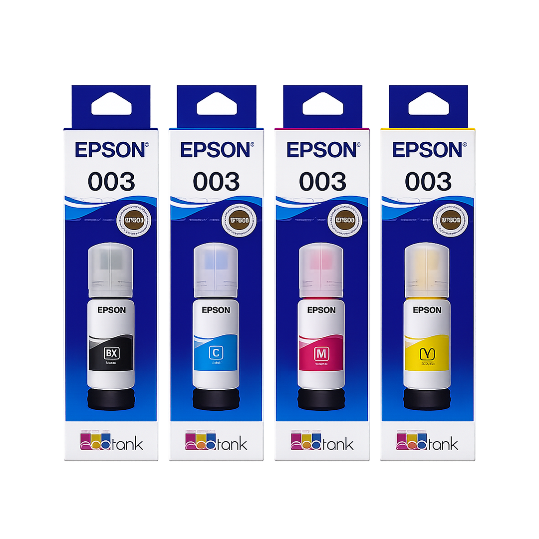 Epson 003 65ml Ink Bottle (Magenta, Yellow, Cyan, Black)