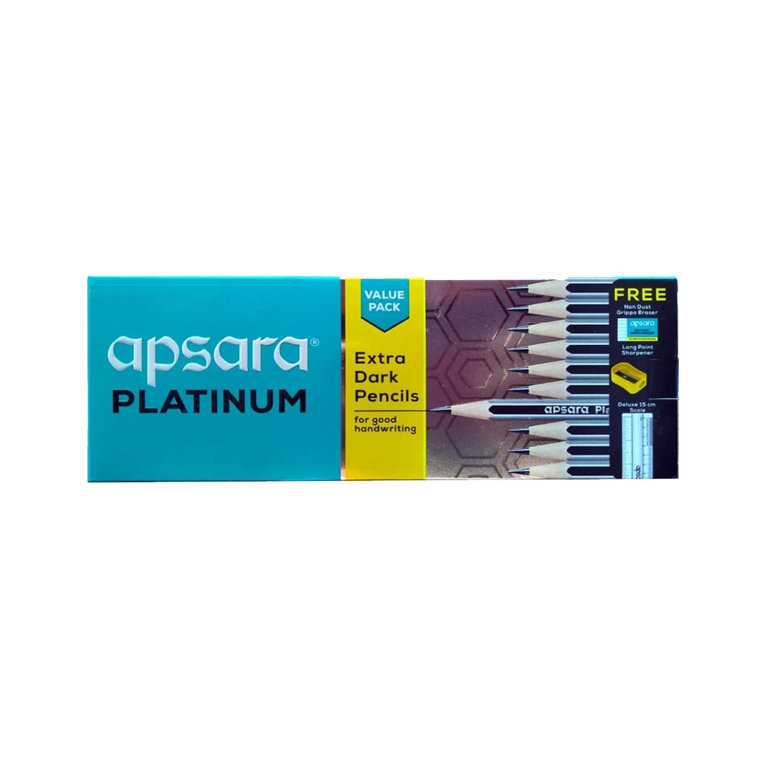  Apsara Platinum Pencil Value Pack (Pack Of 10)