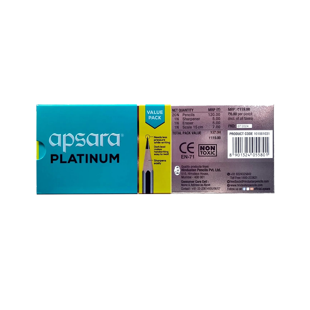  Apsara Platinum Pencil Value Pack (Pack Of 10) view 2