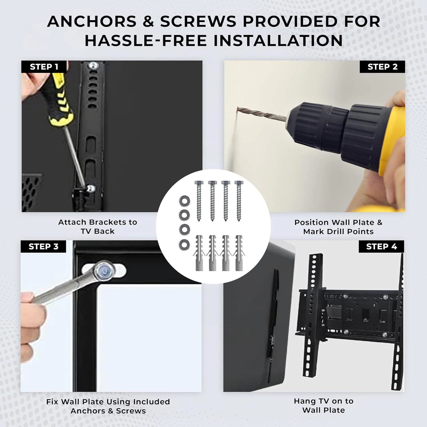 TV Wall Mount Bracket for 14-42 Inches LED/HD/Smart TVs | Pack of 1 view 6