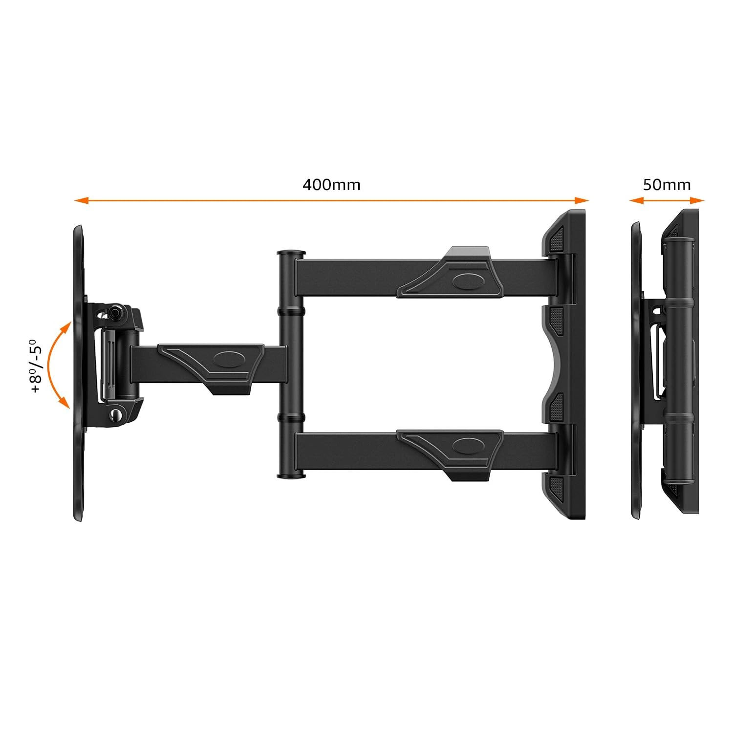  Wall Mount for 32 to 55 inch TV with 6-Way Swivel Tilt | view 7