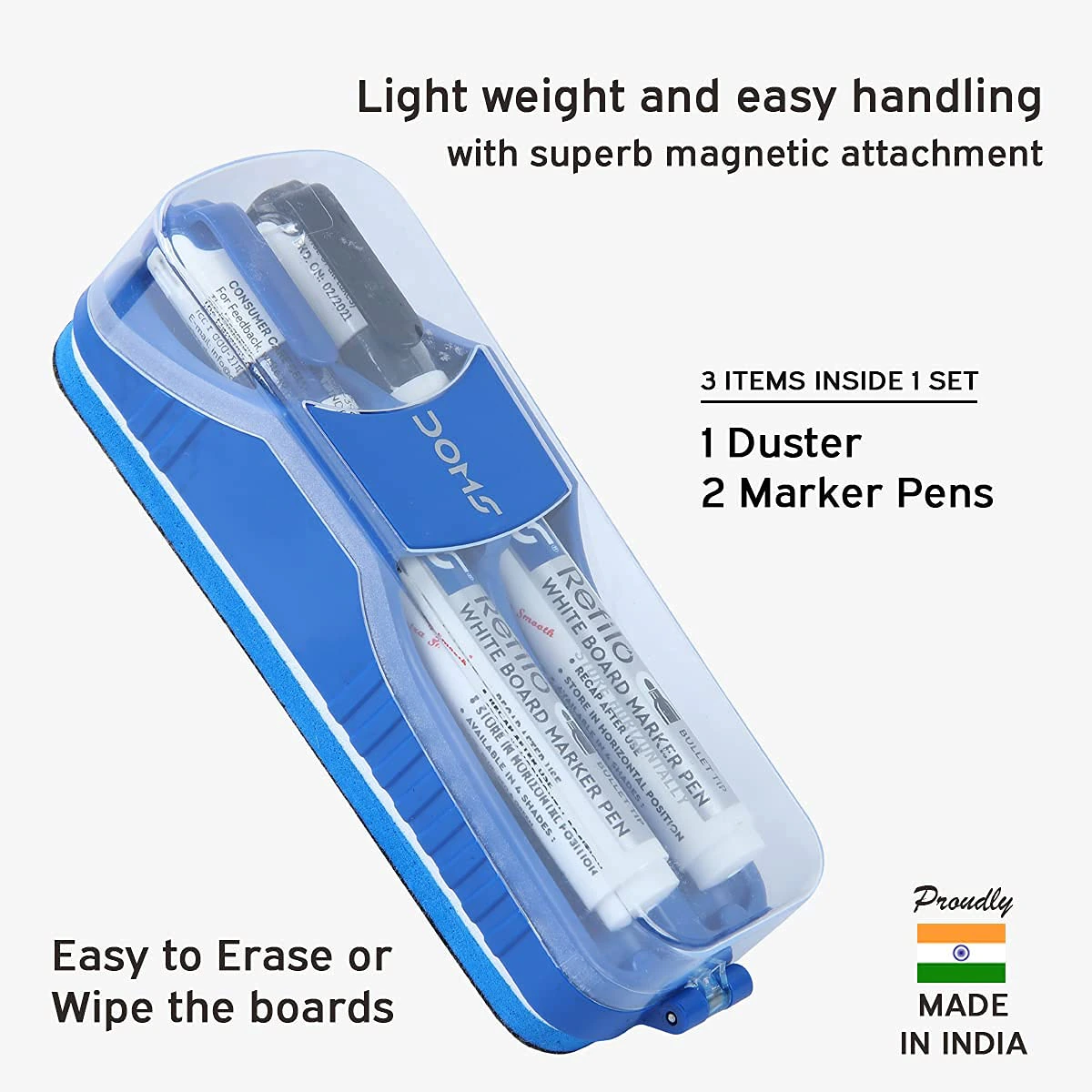 Whiteboard Duster Marker Set | Easy to Wipe | view 3