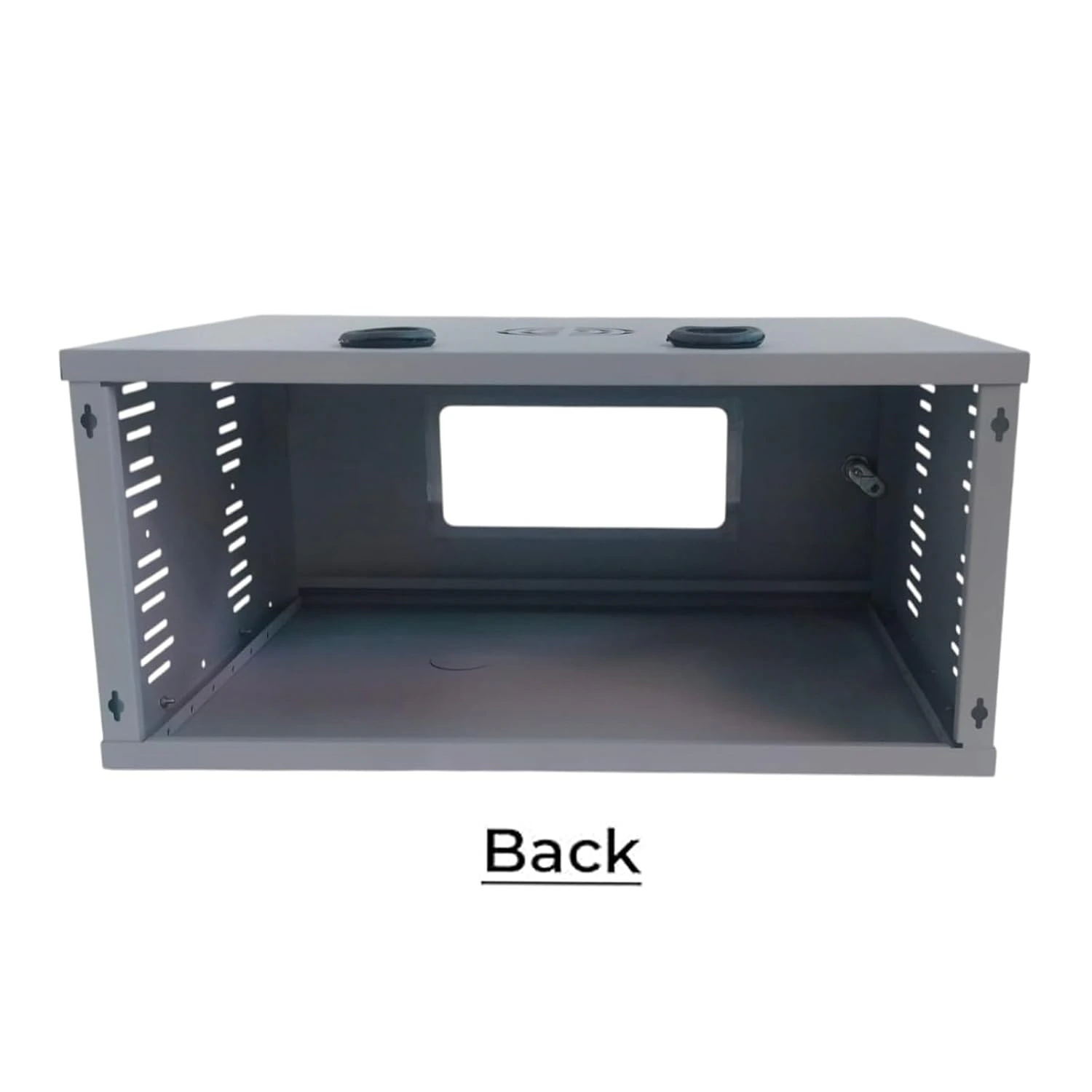 4U Metal Rack for DVR/NVR/Network Switches – Lockable, Glass Front. view 3