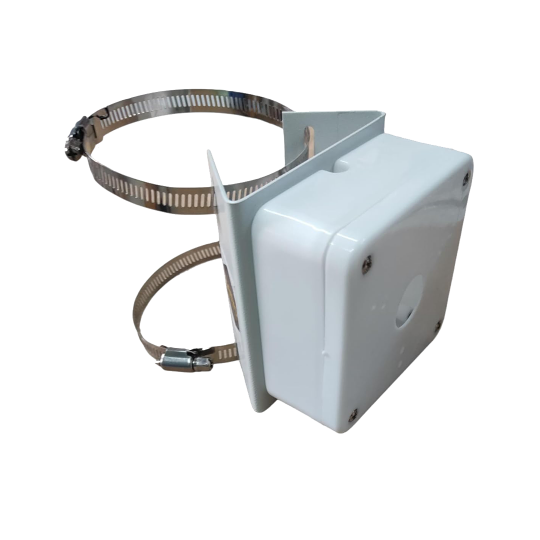 PVC Junction Box| Pole Mounting Stand with 2 x 100MM Stainless Steel Rings & 4" x 4"