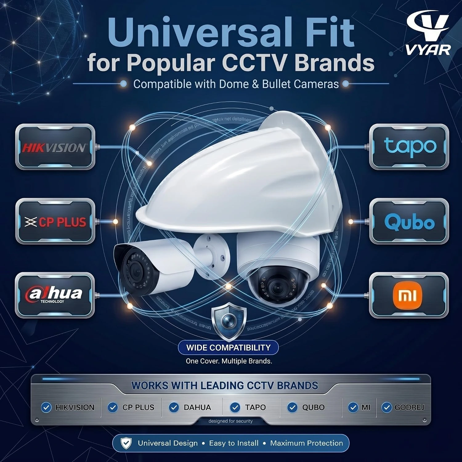 Universal Sun & Rain Shade Camera Cover Shield view 3