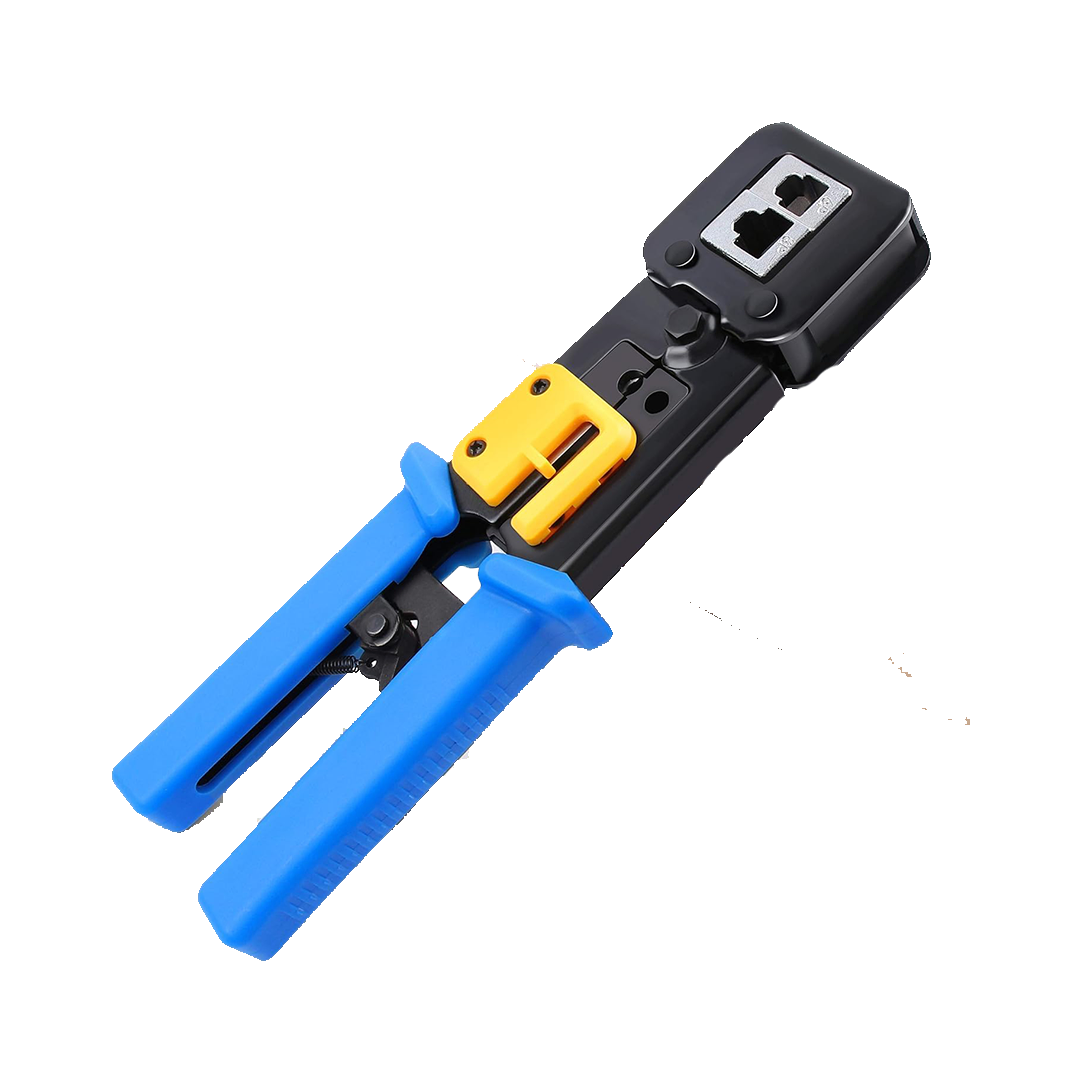 RJ45 Crimp Tool Pass Through Cat5 Cat5e Cat6 Crimping Tool for RJ45/RJ12