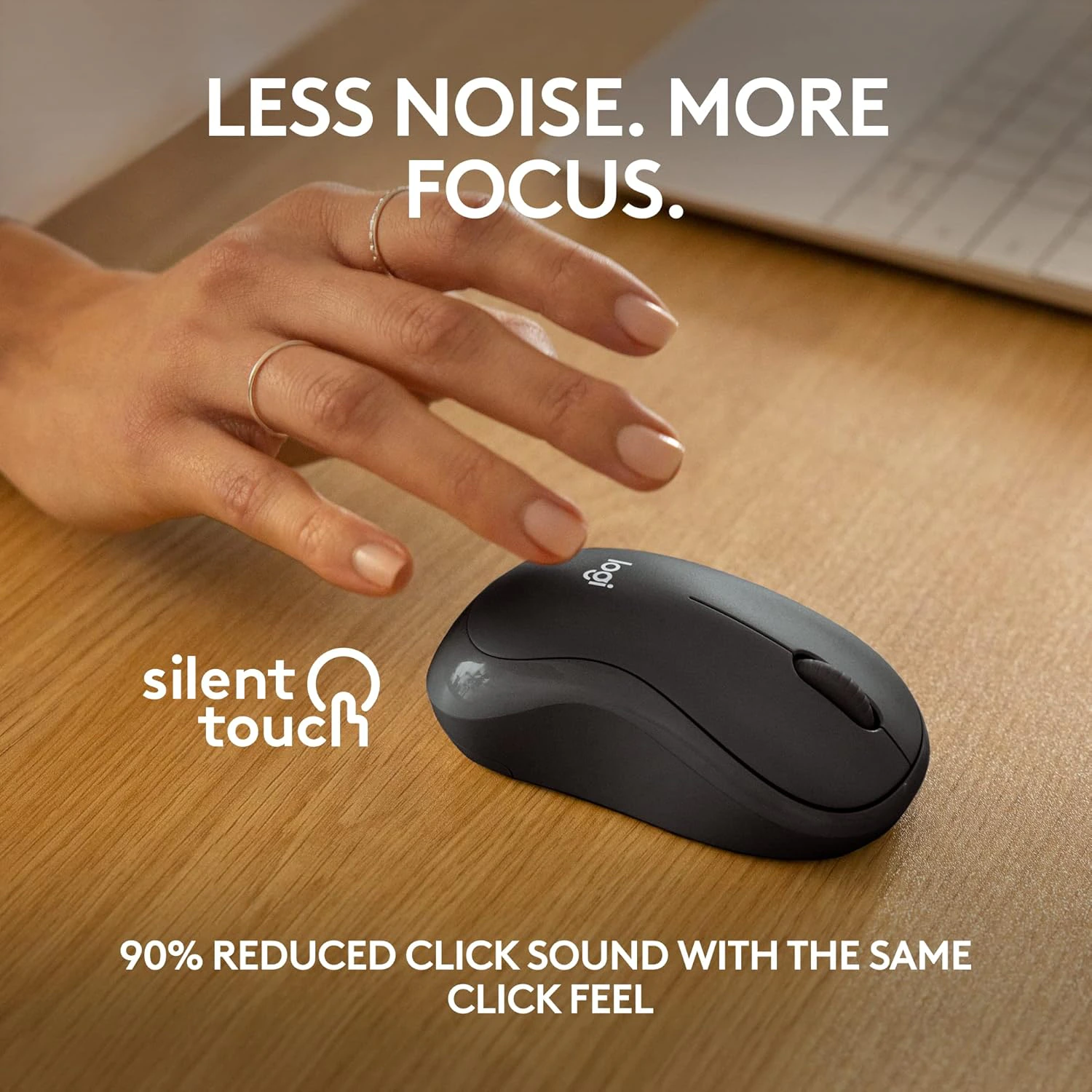 Logitech M240 Silent Bluetooth Mouse | Compact Wireless Mouse | Smooth Tracking | 18-Month Battery | Windows, macOS & ChromeOS | Graphite view 3