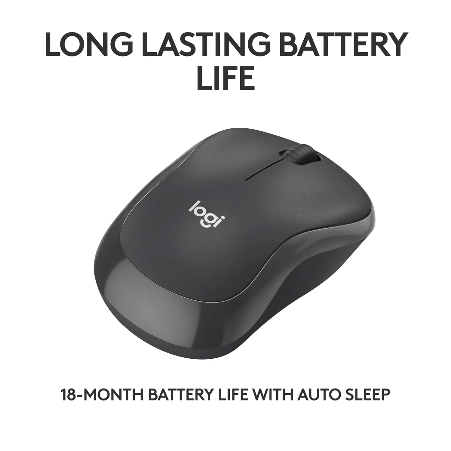 Logitech M240 Silent Bluetooth Mouse | Compact Wireless Mouse | Smooth Tracking | 18-Month Battery | Windows, macOS & ChromeOS | Graphite view 4
