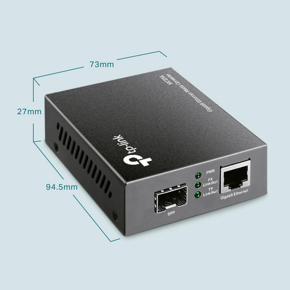 TP-Link MC220L Gigabit SFP Media Converter | 1000 Mbps RJ45 Port | view 5